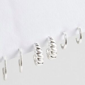 NWT Torrid Brushed Metal Hoop And Huggie Set